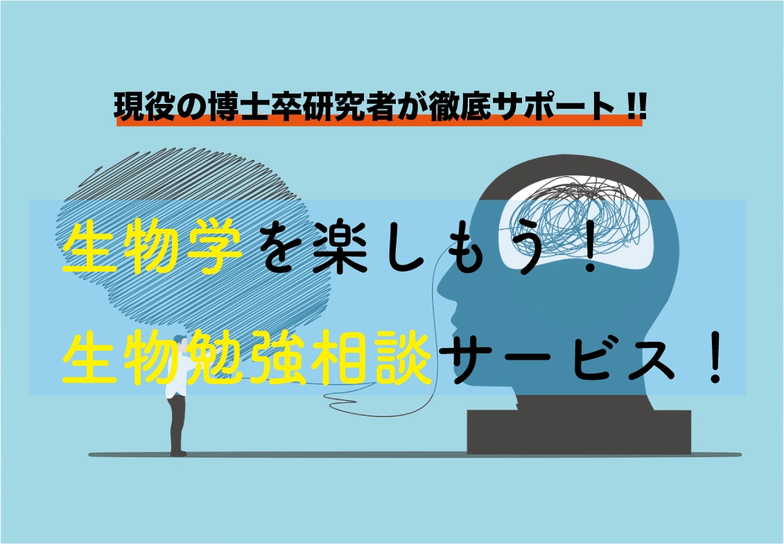 高校・大学の生物を教えます 生物系で博士号を取得した研究者が勉強をお手伝いします イメージ1