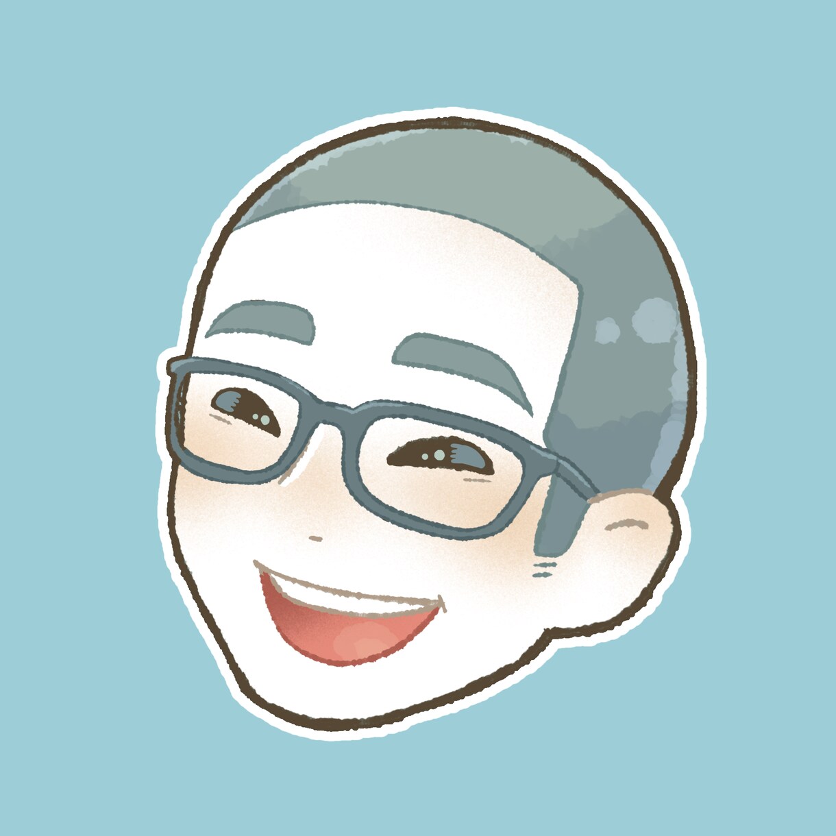 ポップでかわいいデフォルメ似顔絵制作します 名刺に！ブログに！アイコンに！3つの背景データを納品します♪ イメージ3