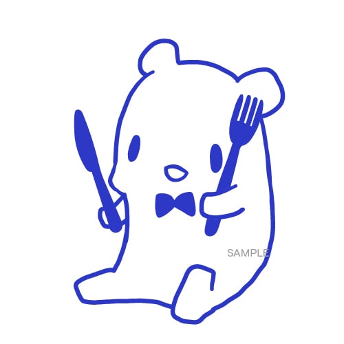 単色ゆるふわアニマル描きます ゆるっと可愛い動物さんをお届けします。 イメージ1
