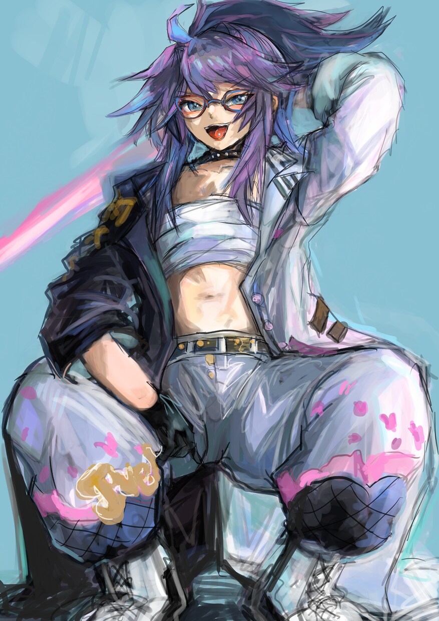 アイコンイラスト・ヘッダー制作します ノイジーで厚塗りの少女やケモノを鮮やかに描きます。 イメージ5