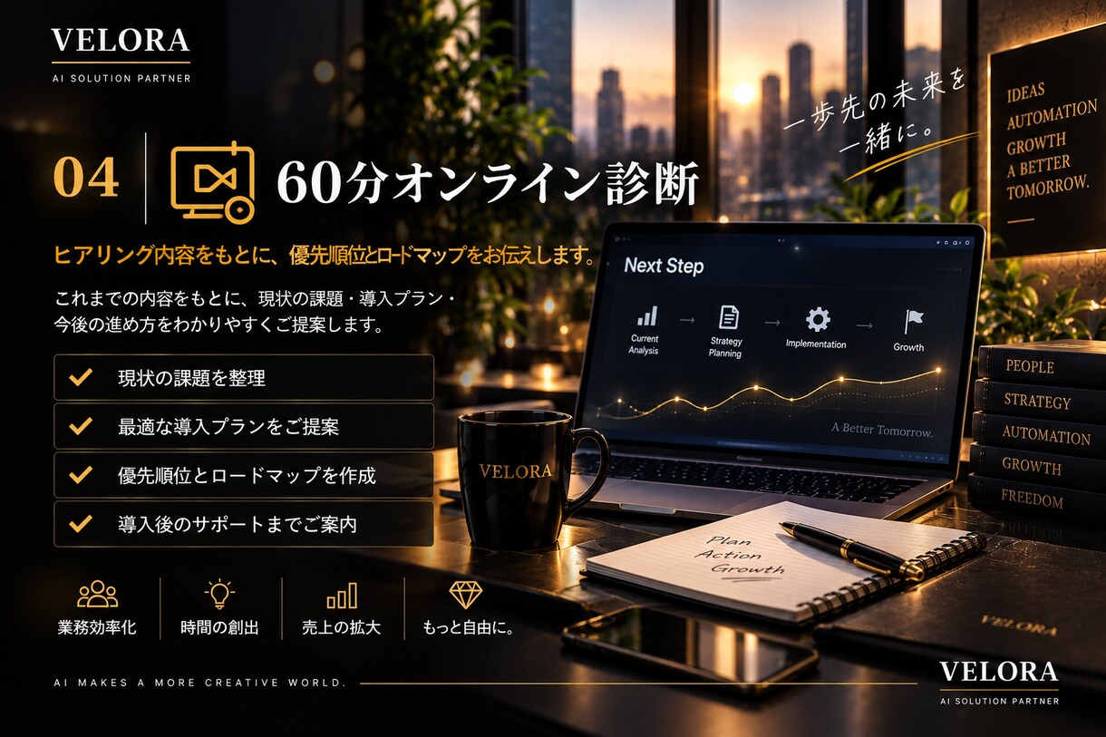 AI導入の悩みを整理し進め方を診断します 一般論で終わらない、御社専用のAI導入診断 イメージ7
