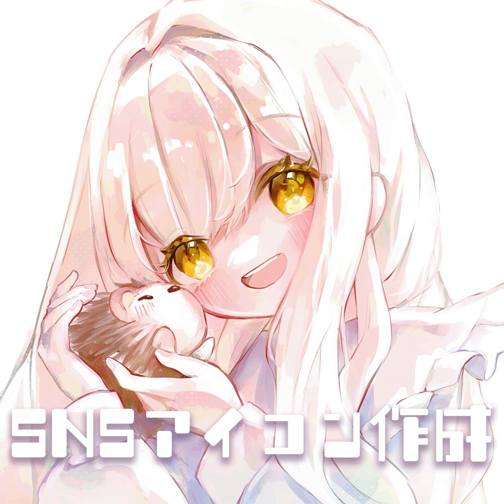 女性キャラ限定＊SNS用アイコンイラスト制作します たっぷり厚塗りでかわいいアイコン作ります！ イメージ1