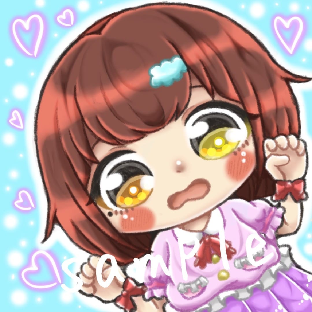 ぷにぷにしたキラかわなミニキャラを描きます ついつい目を惹かれる絵を目指しています☆ イメージ2