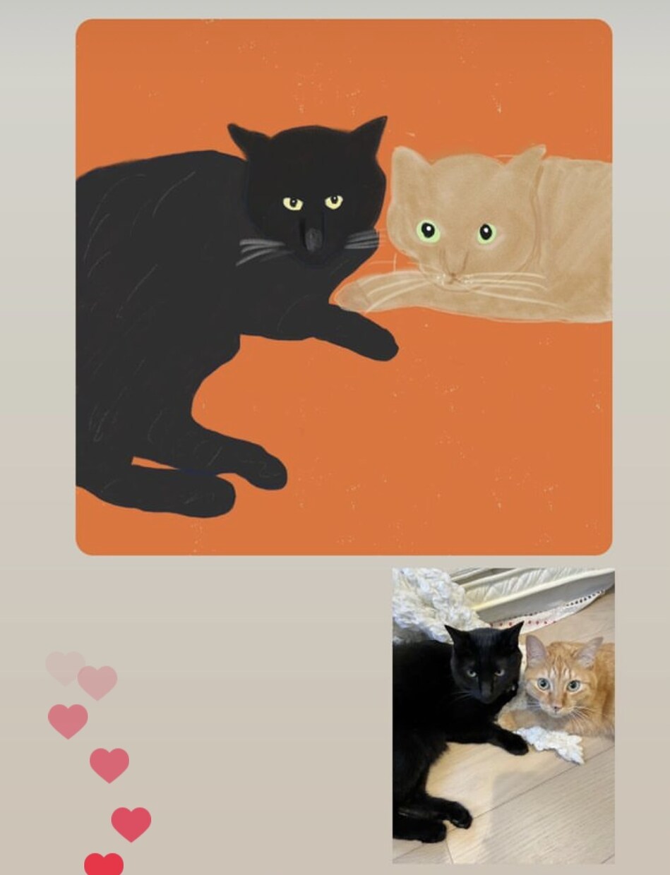 写真をもとに、世界に一枚のペット似顔絵を描きます 温かみのあるリラックス感溢れるイラスト イメージ10