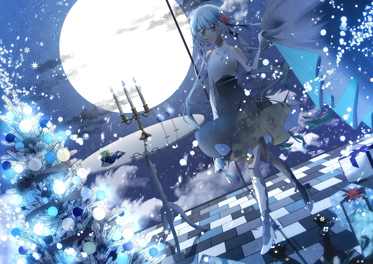 世界観あふれる幻想イラストを制作します 花・空・光・季節を織り交ぜた、物語を感じる一枚をお届けします イメージ2
