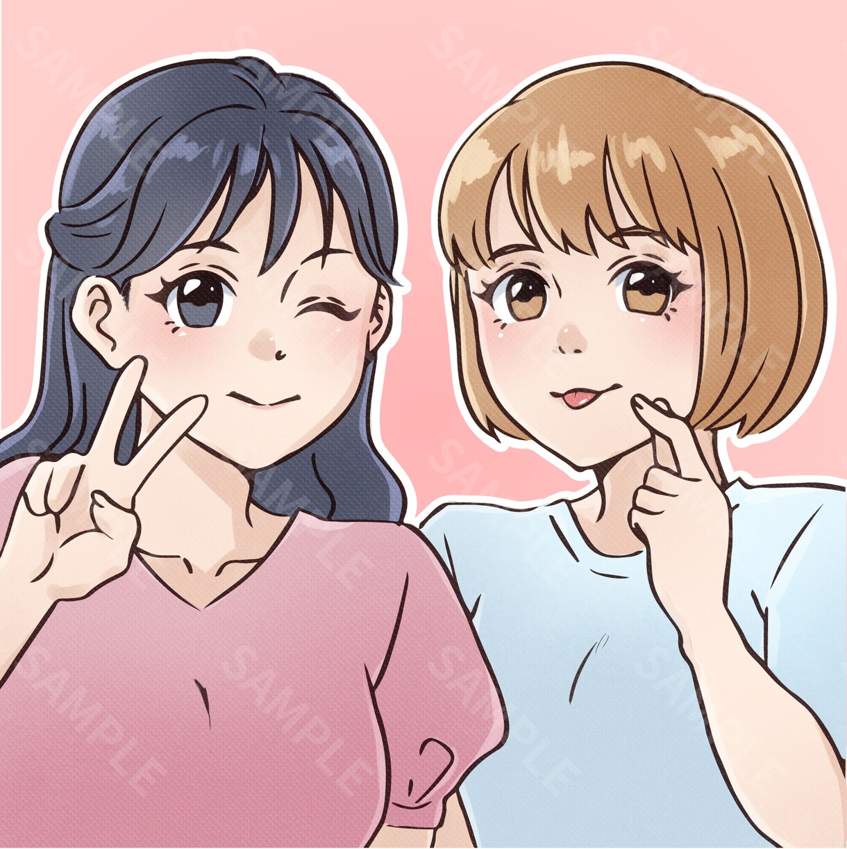 好印象！かわいい・かっこいいイラスト描きます ほんのりコミック調のタッチでアイコン・サムネなどにぴったり！ イメージ4