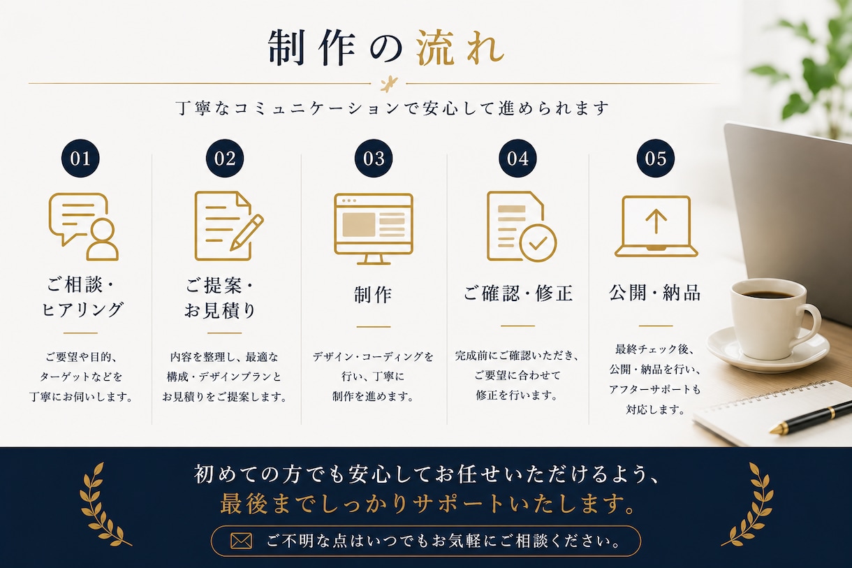 WordPressで伝わるHP制作します 見せ方・導線・信頼感まで丁寧に設計 イメージ5