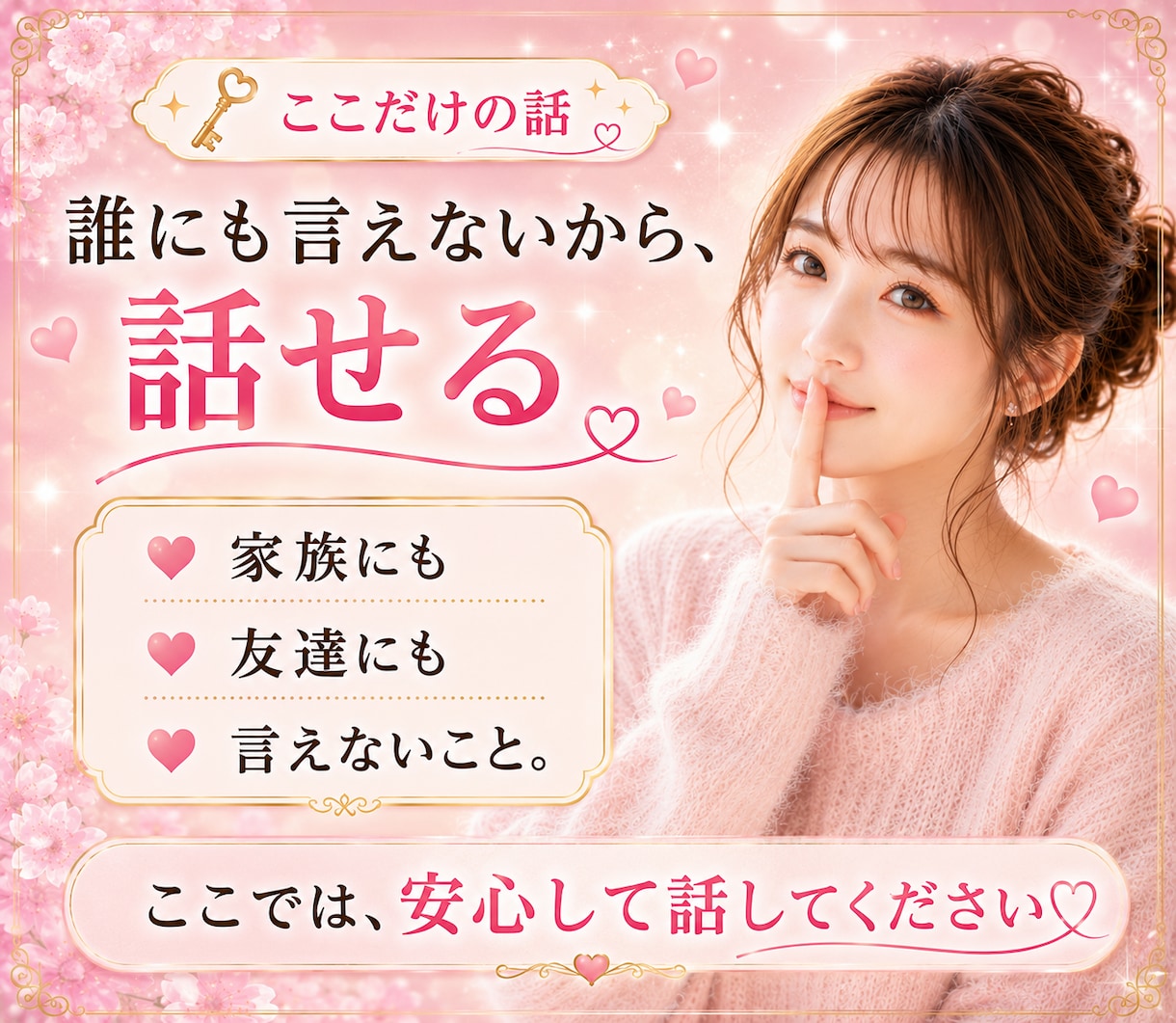 誰にも言えない秘密…優しく寄り添い受け止めます 妄想/女装/性のお悩み/後悔/恥ずかしい/否定なし/不倫 イメージ7