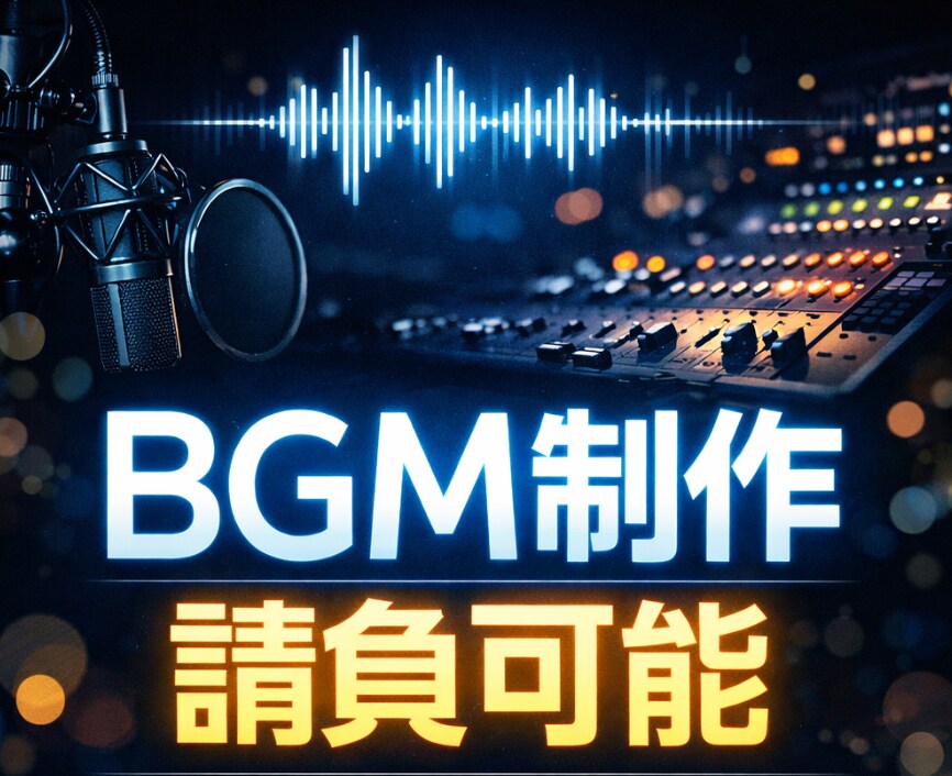 BGM制作を致します 最安3000円！商用利用したいBGM制作をお探しの方へ イメージ1