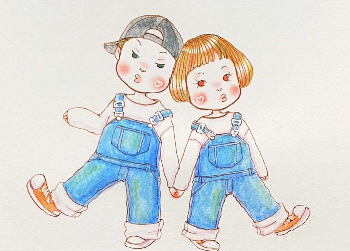 かわいい♡ミニキャラ風似顔絵イラストお描きします なんとな〜く似てる！だからアイコンやプレゼントにぴったり♪ イメージ2