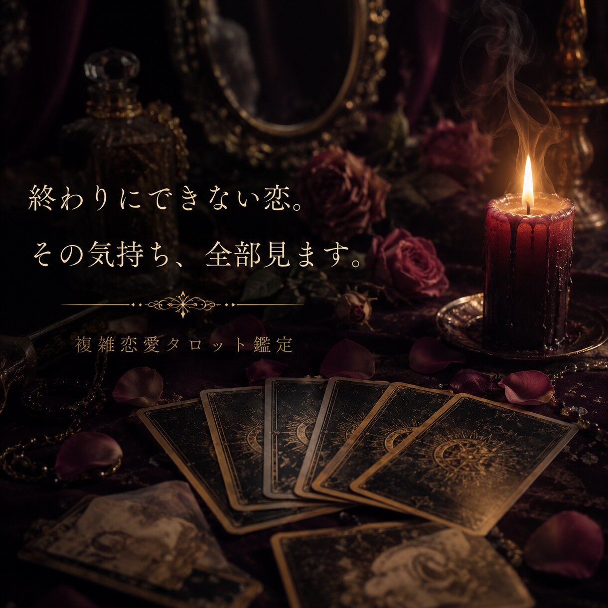秘密の恋に寄り添う霊感タロット鑑定をします 相手の本音と、この恋の行方を視ます イメージ2