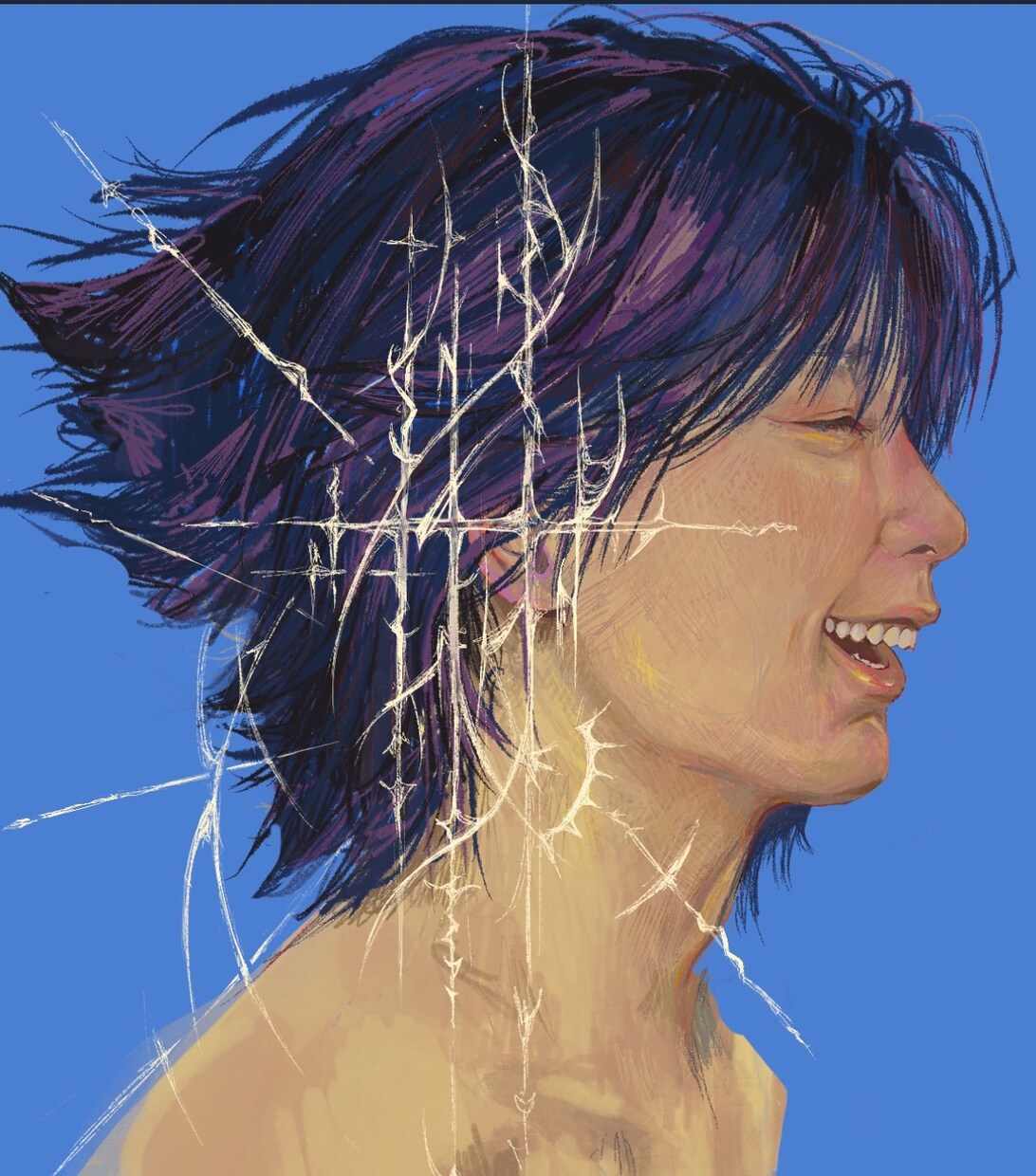 可愛くミステリアスな絵柄でSNSアイコンを描きます 男性女性、どちらも描けます！写実的な絵を描くのが得意です。 イメージ3
