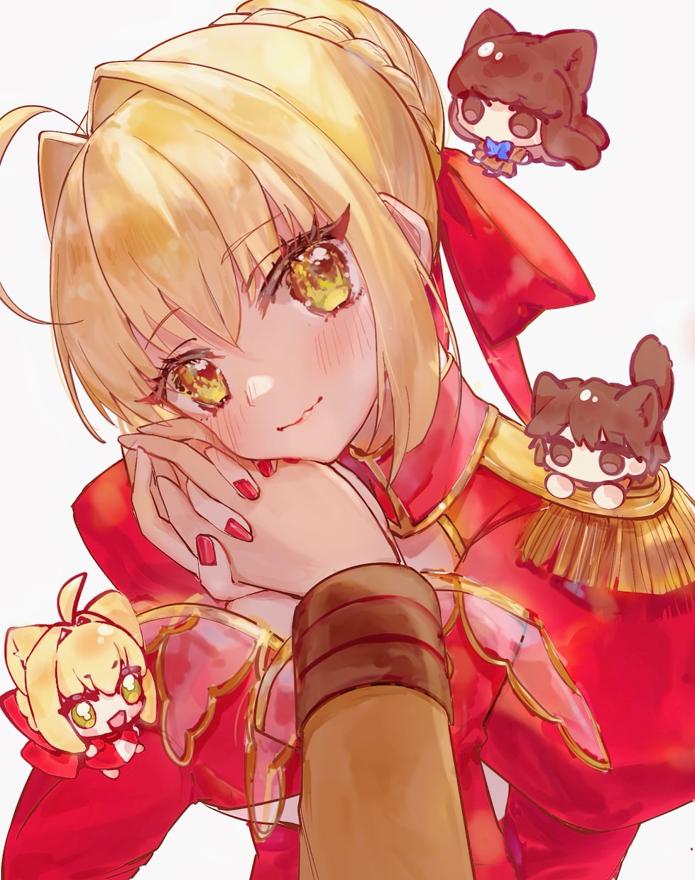 商用利用OK！キラキラかわいい胸像を描きます 簡単背景込み、複雑な衣装や装飾も追加料金なしで対応します! イメージ4