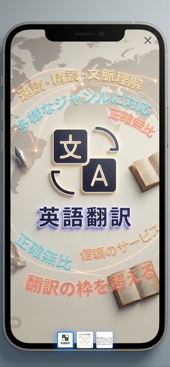 英文を自然なニュアンスを大切にして和訳します 英文を読みやすい日本語に和訳します！AI翻訳のチェックも！ イメージ1