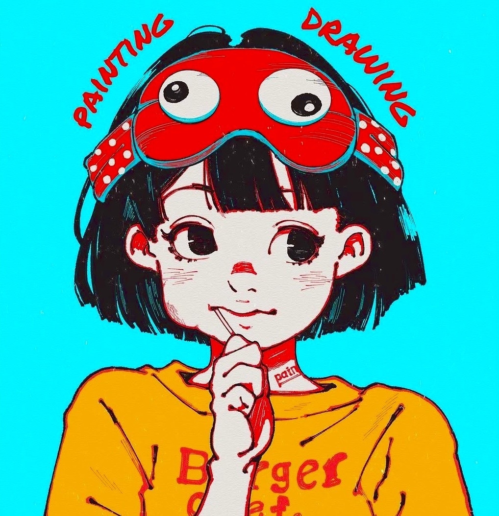 SNSで目立つ！レトロポップなイラストを提供します あなただけの"個性"をアイコンに イメージ1