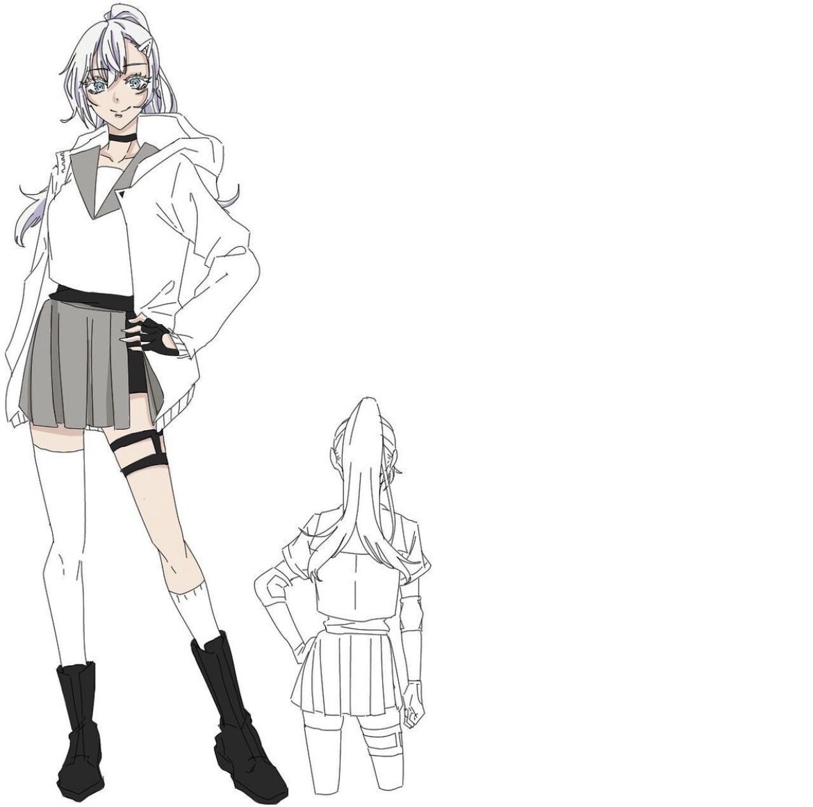 オリジナルのキャラクターの設定画を制作します オリジナルキャラクターの細かい設定画 イメージ5