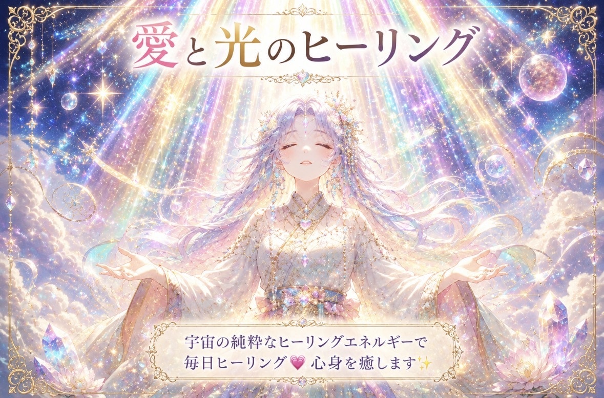 愛と光のヒーリング✨朝晩7日間を3人分送ります 宇宙の純粋なヒーリングエネルギーで心身を癒します✨ イメージ1