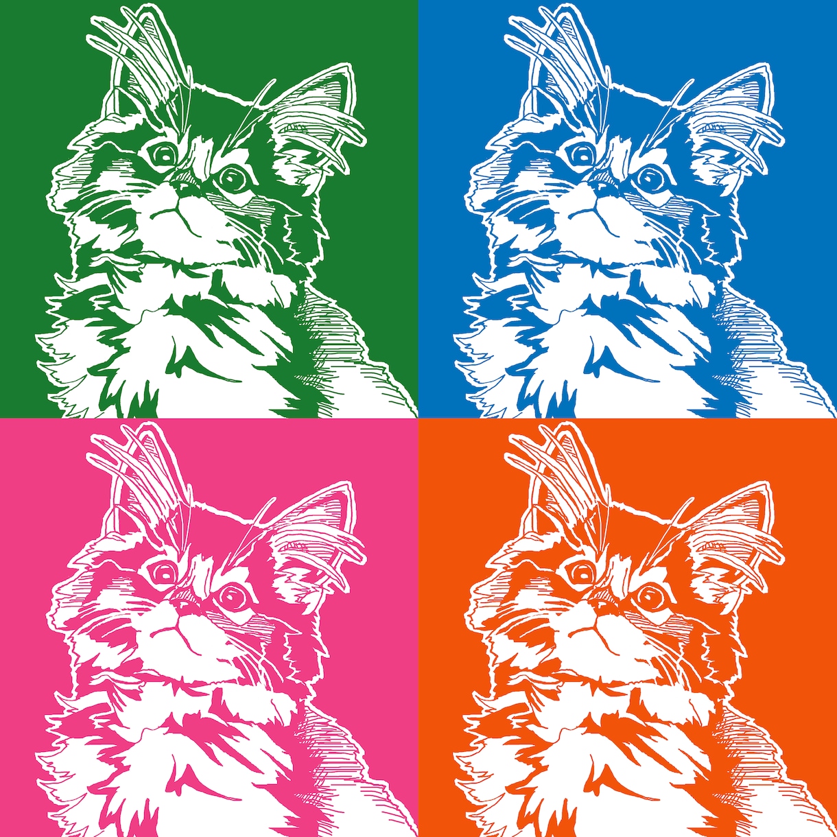 ペットのモノクロスタイリッシュな似顔絵描きます 用途は多数！スタイリッシュな似顔絵をデータにしてお送りします イメージ7