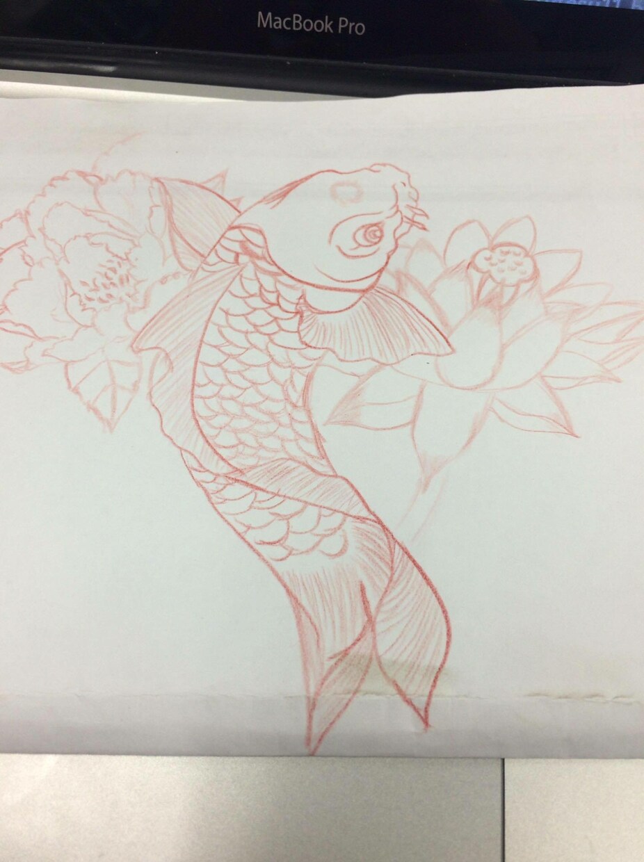 和彫りの絵書きます 少々時間を頂きますが和彫りの絵を描きます。 イメージ1