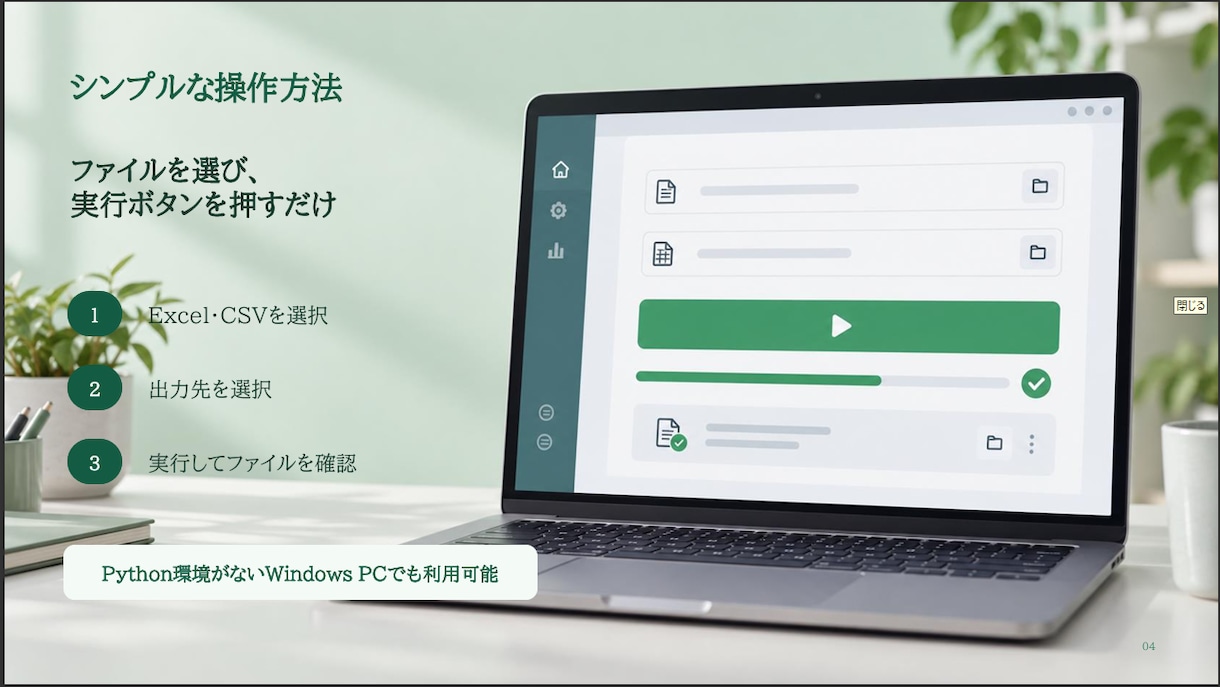 Excel・CSV作業をPythonで自動化します 面倒な転記・集計・照合をワンクリック化します イメージ4