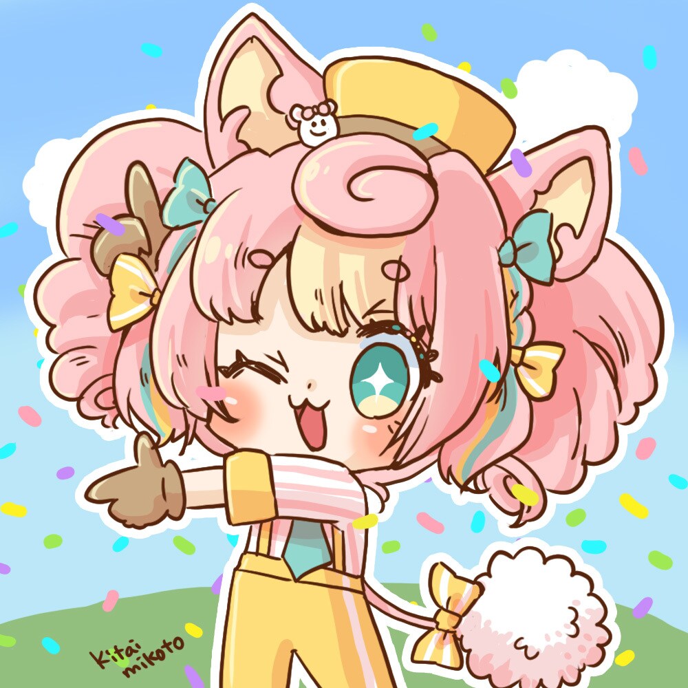 VライバーさんのFA描きます ちびキャラの可愛いFA描きます！ イメージ3