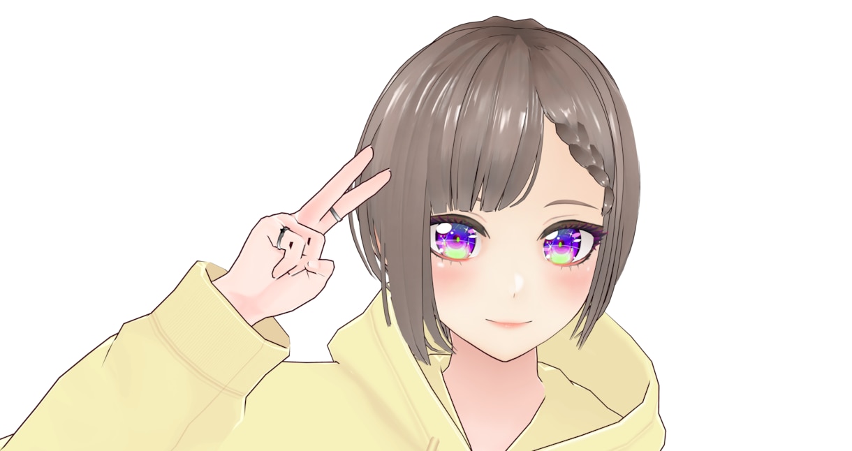 VRoid3Dモデル制作ます 美しい顔を持ったキャラクターを作りたい方 イメージ5