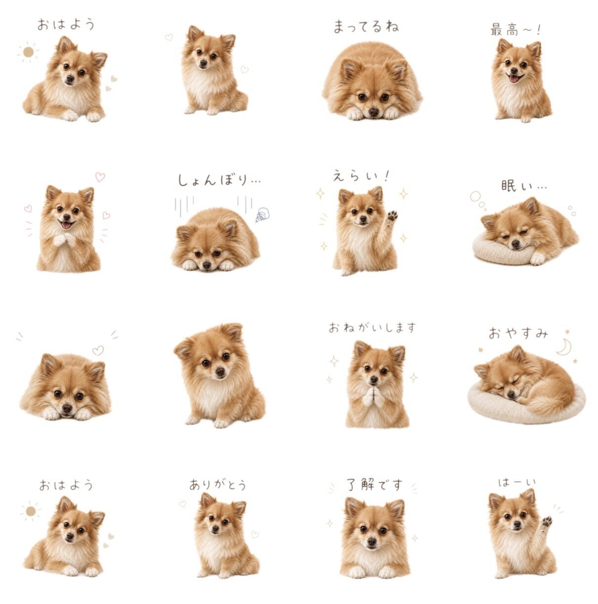 最安♡大切なペットをラインスタンプにします 大切な家族のペットを毎日使いたくなるスタンプに仕上げます♡ イメージ1