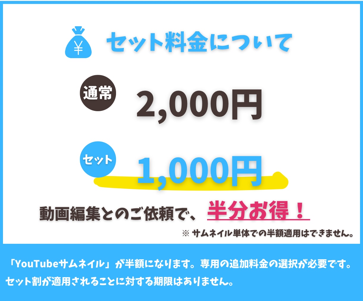横動画の動画編集を丸ごと任せたい方を募集します 動画編集とセットでサムネイル制作が半額！ イメージ3