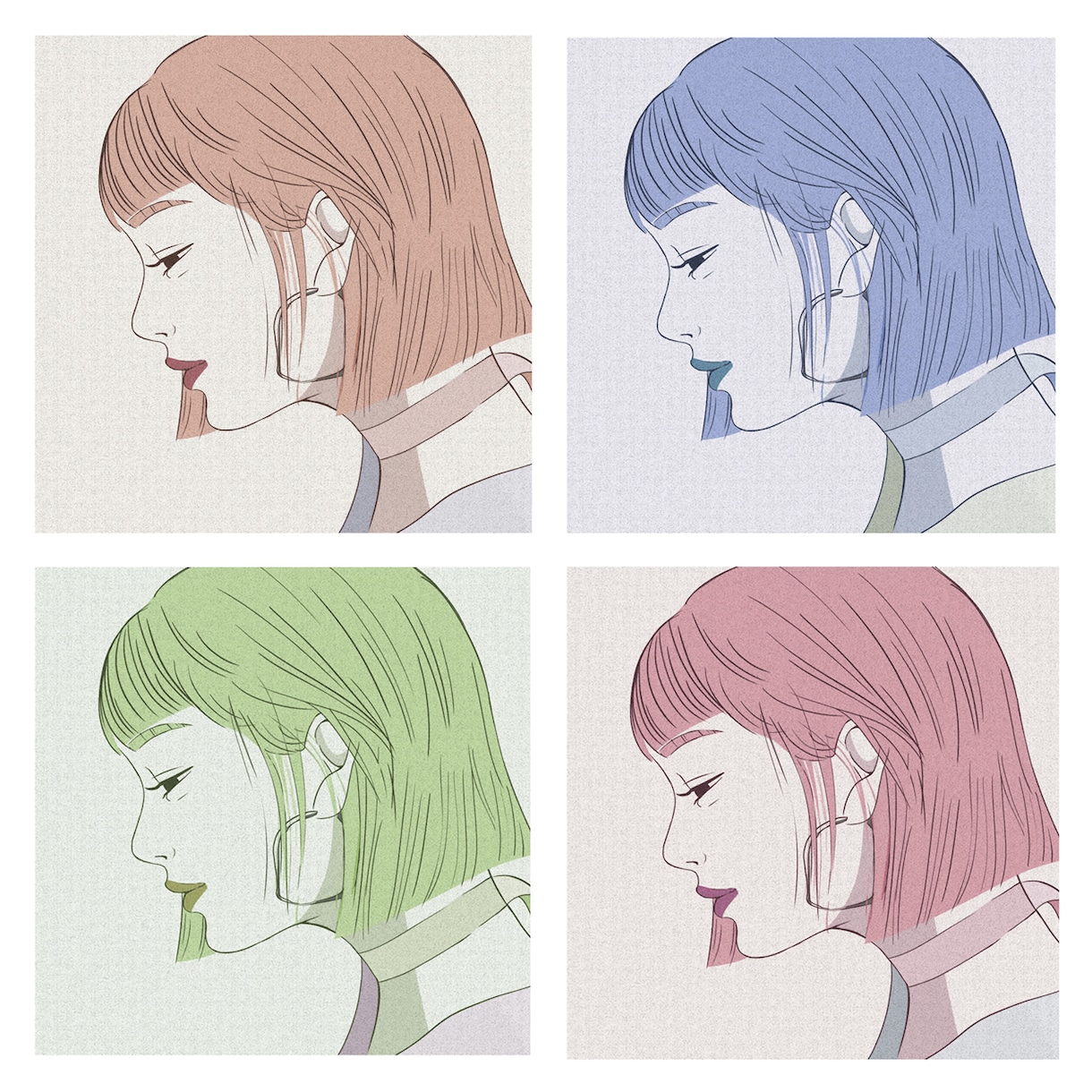 アンニュイでどこか雰囲気のあるイラストを提供します パッと見てお洒落に感じる、そんなイラスト作りをします。 イメージ1