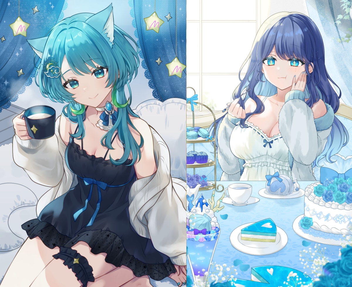 歌ってみた動画、MVイラスト描きます Vtuberさん、歌い手さん用のサムネイラスト作成します！ イメージ4