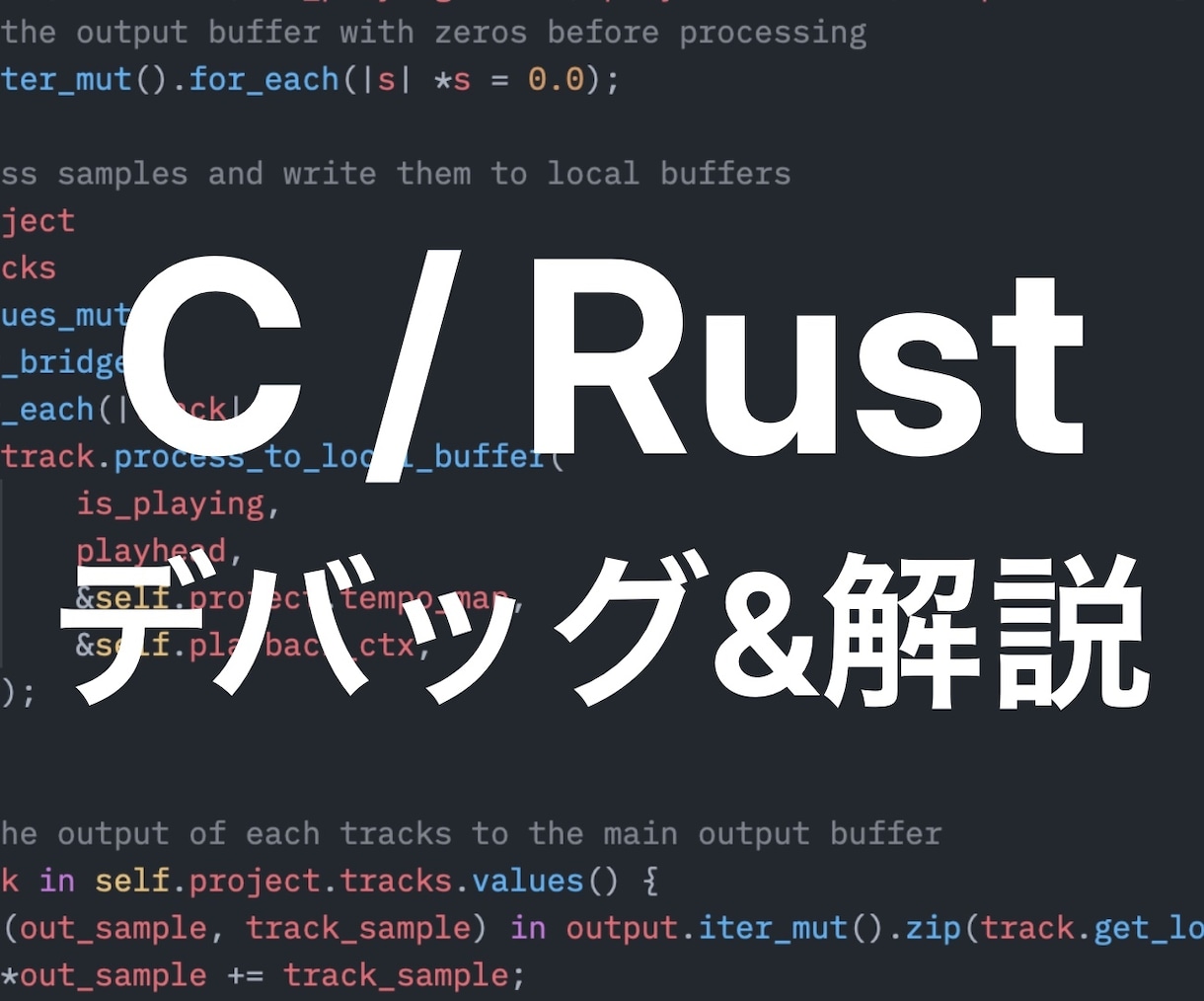 C/Rustのエラーやバグの解消をお手伝いします セグフォや所有権エラーなどの原因特定から丁寧にサポートします イメージ1