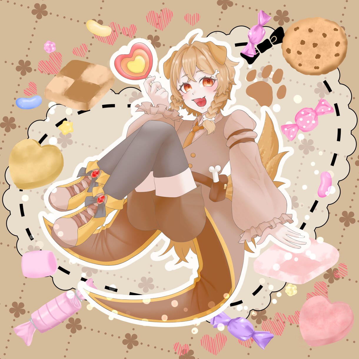 アイコン〜一枚絵まで描きます 可愛い格好いい系のアイコンや一枚絵描きます！ イメージ1