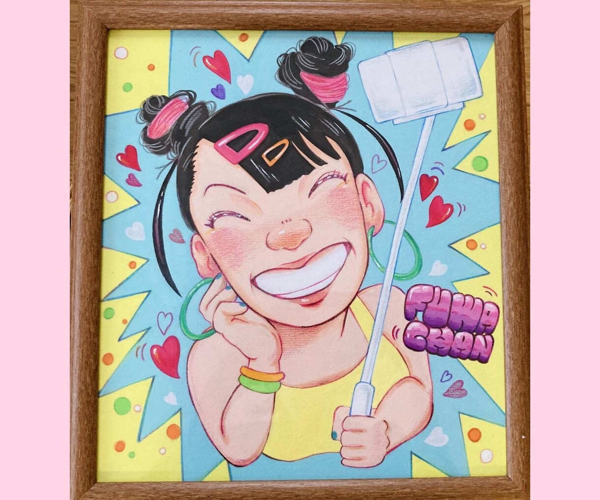 色紙サイズ＊手描き＊ほっとする似顔絵お描きします 送料無料・プレゼントにピッタリ♪ イメージ4