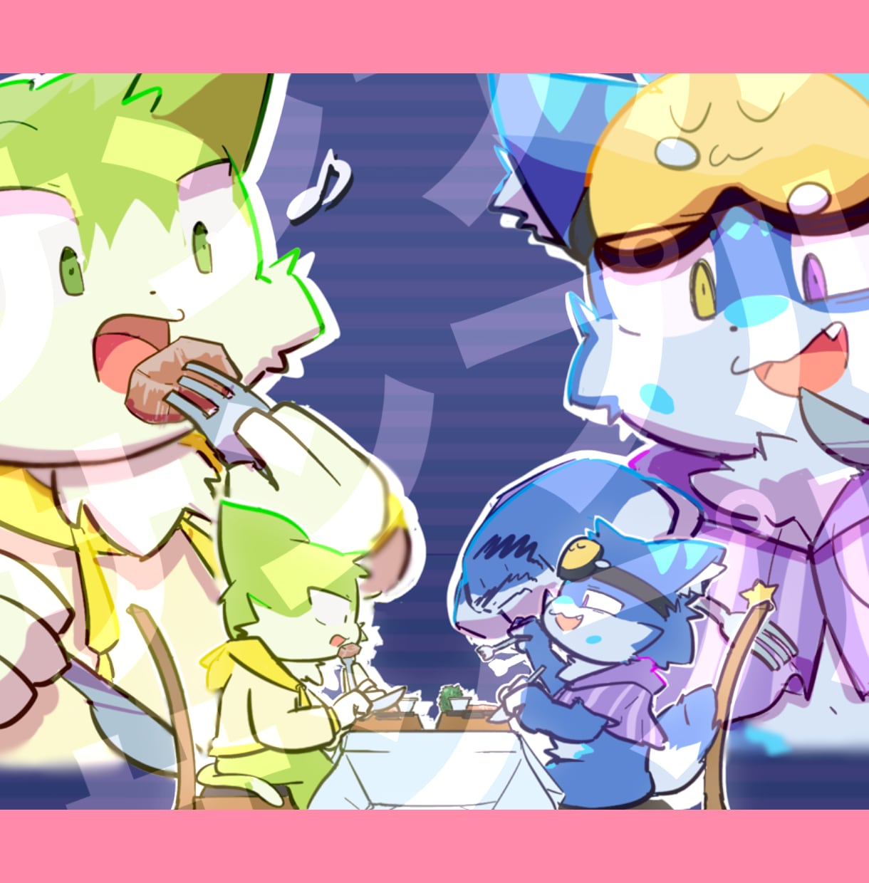 平成レトロなデフォルメケモノ・人外キャラ描きます アイコン･ヘッダー･挿絵等 様々な案件にご対応できます！ イメージ4