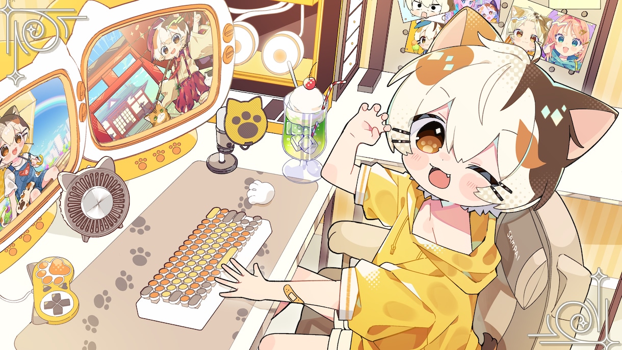 企業実績有◇ポップで可愛い一枚絵作成します 複数人・背景・商用利用可◇ご相談ください イメージ7