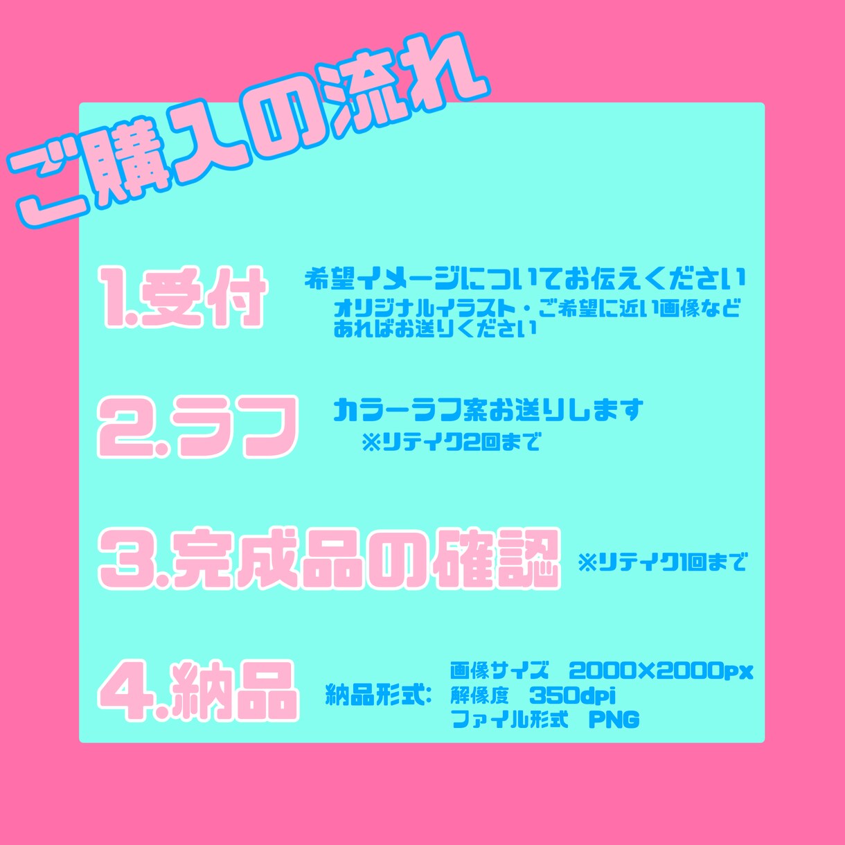 かわいいデフォルメキャライラストを描きます むにゅっとしたおくちともちもちほっぺた イメージ3