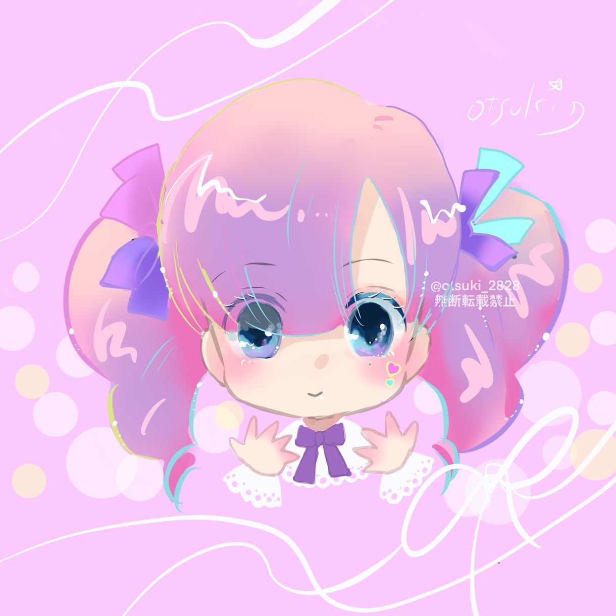 あなただけのキラふわ風アイコン描きます 丁寧にお描き致します。自分用・プレゼント用にいかがでしょう。 イメージ2
