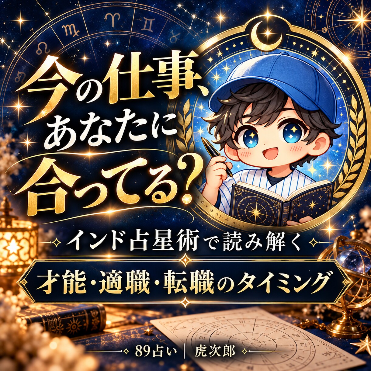 インド占星術であなたの適職・才能を読み解きます 転職・副業・働き方の迷いに❗️才能とキャリアの流れを分析⌨ イメージ1