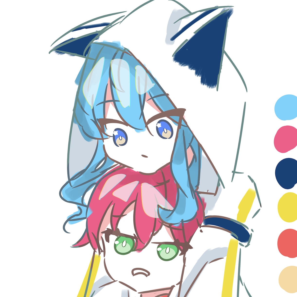 お金が欲しいのでアイコンを描きます アイコン映えするポップな絵柄で描きます イメージ2