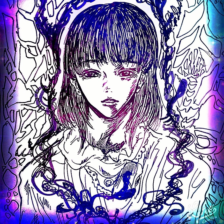 ミステリアスな雰囲気のイラスト制作します アイコンやサムネイル使えるようなイラストを目指しました。 イメージ1
