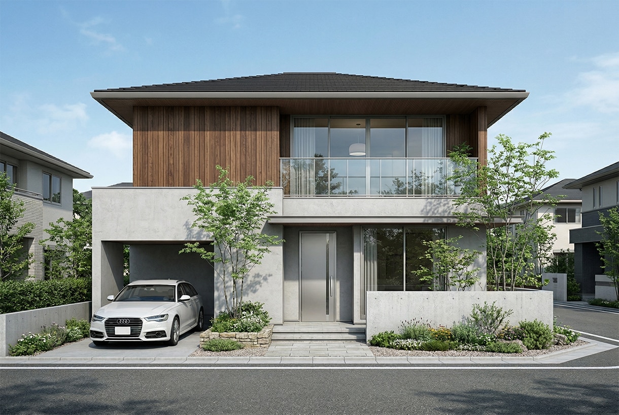住宅の魅力を引き出す建築外観パース制作します 高品質・低価格な住宅外観パース イメージ1