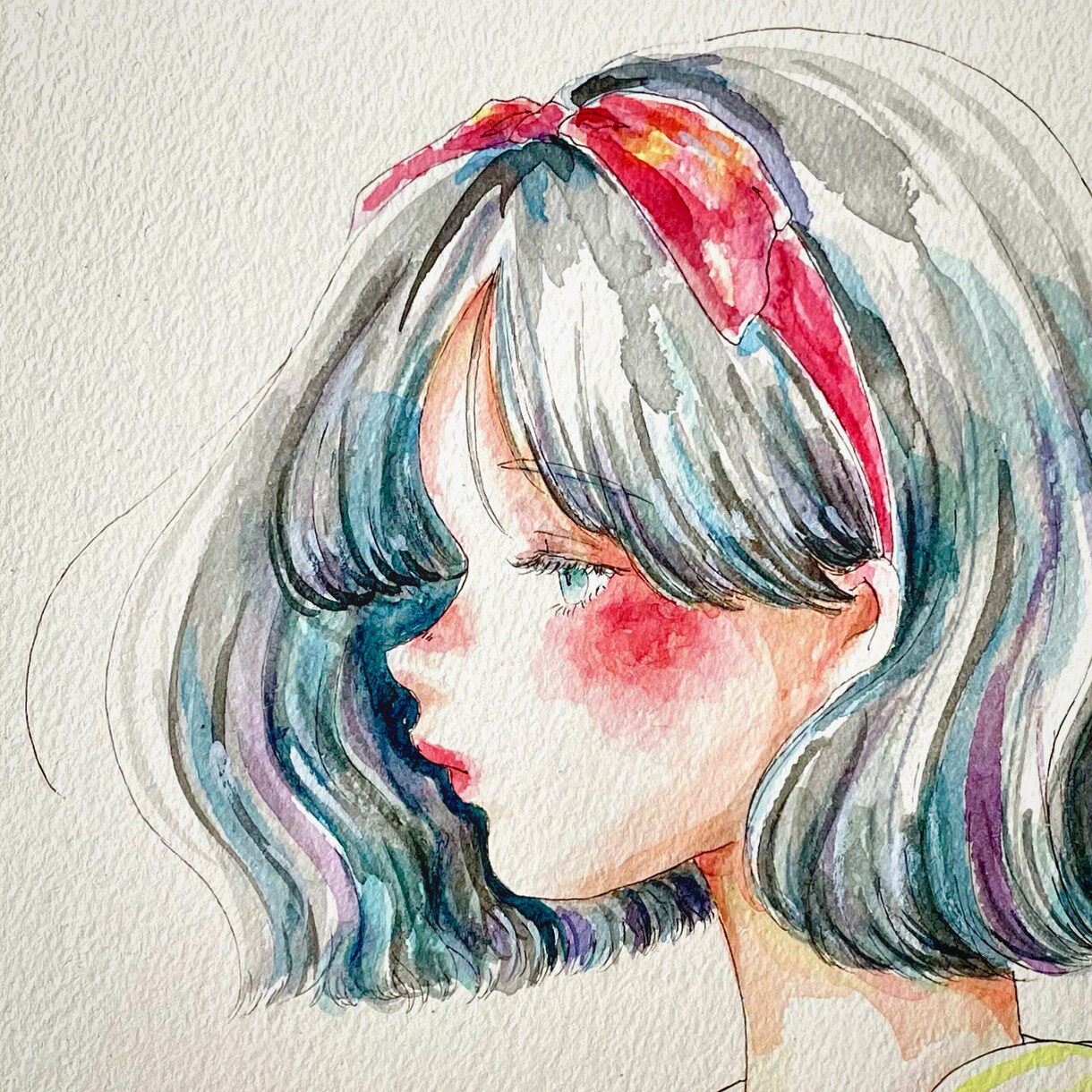 透明水彩絵の具でふんわり可愛いイラスト描きます 芸術学部卒の現役デザイナーが柔らかい雰囲気を演出します！ イメージ8