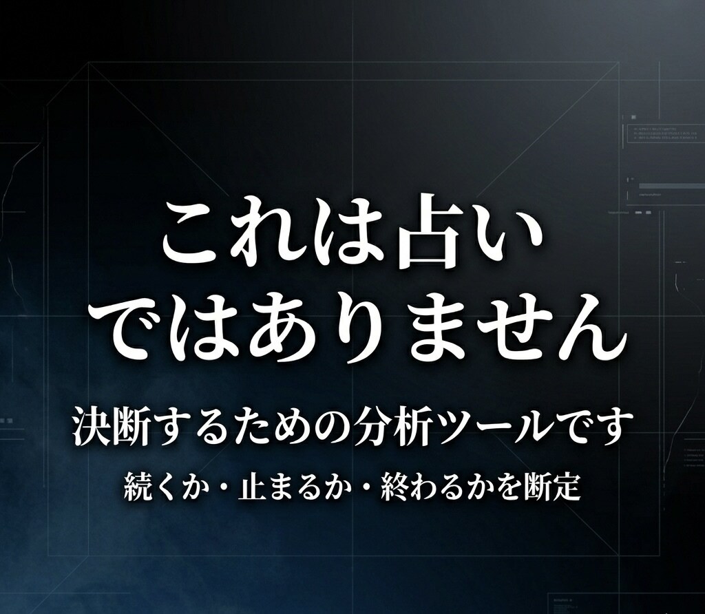 この恋どうするか断定診断ツールで断定します 購入後は何度でも使えます（状況を変えて再診断可能） イメージ2