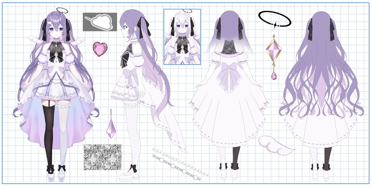 Vtuberキャラデザ・モデリング全て制作します 男性女性キャラどちらも得意です♪イラストのみモデリングのみ可 イメージ8