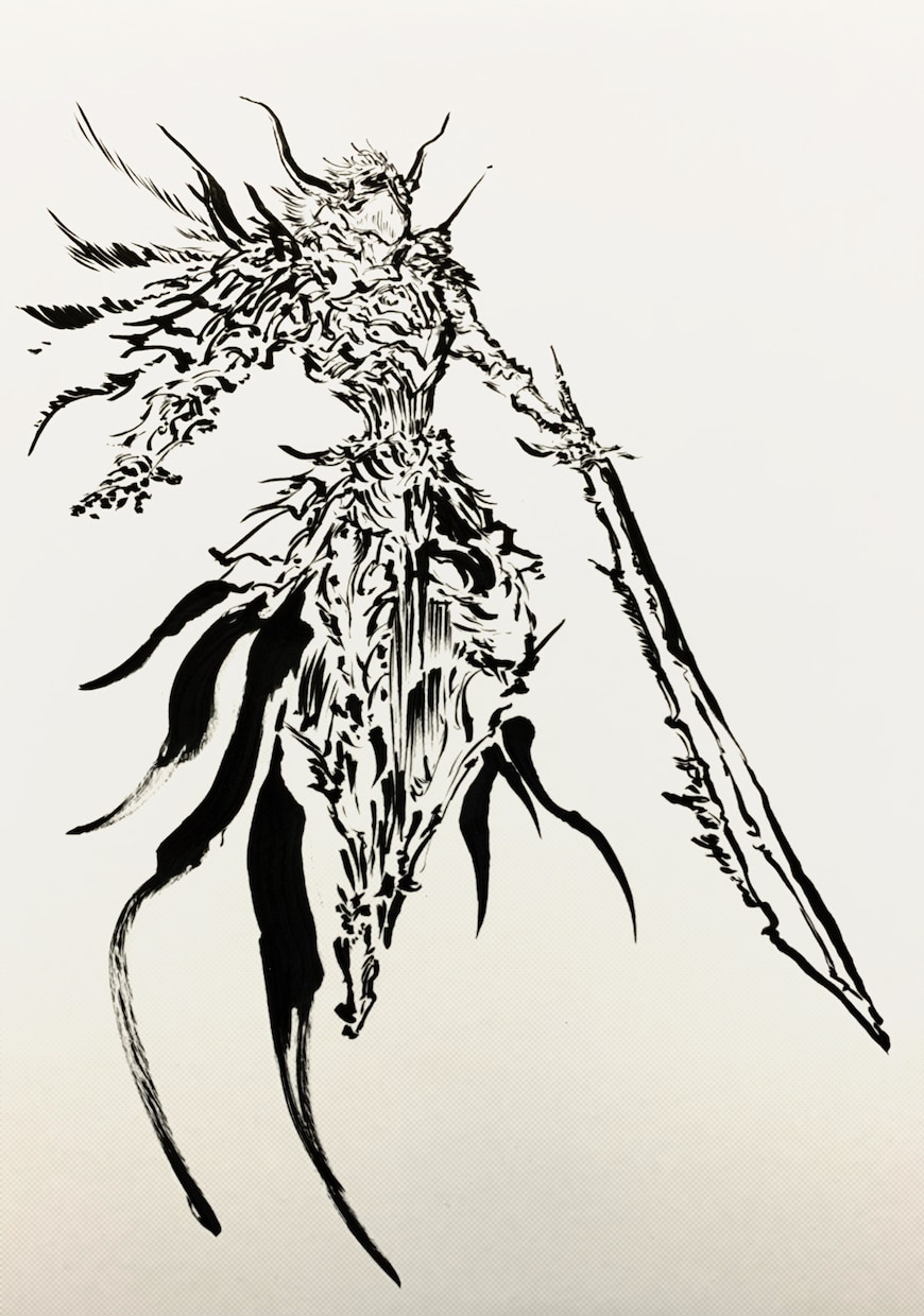 墨絵オリジナルキャラクター作成します 墨の線と迫力を活かしたキャラクター間違いなし！ イメージ2