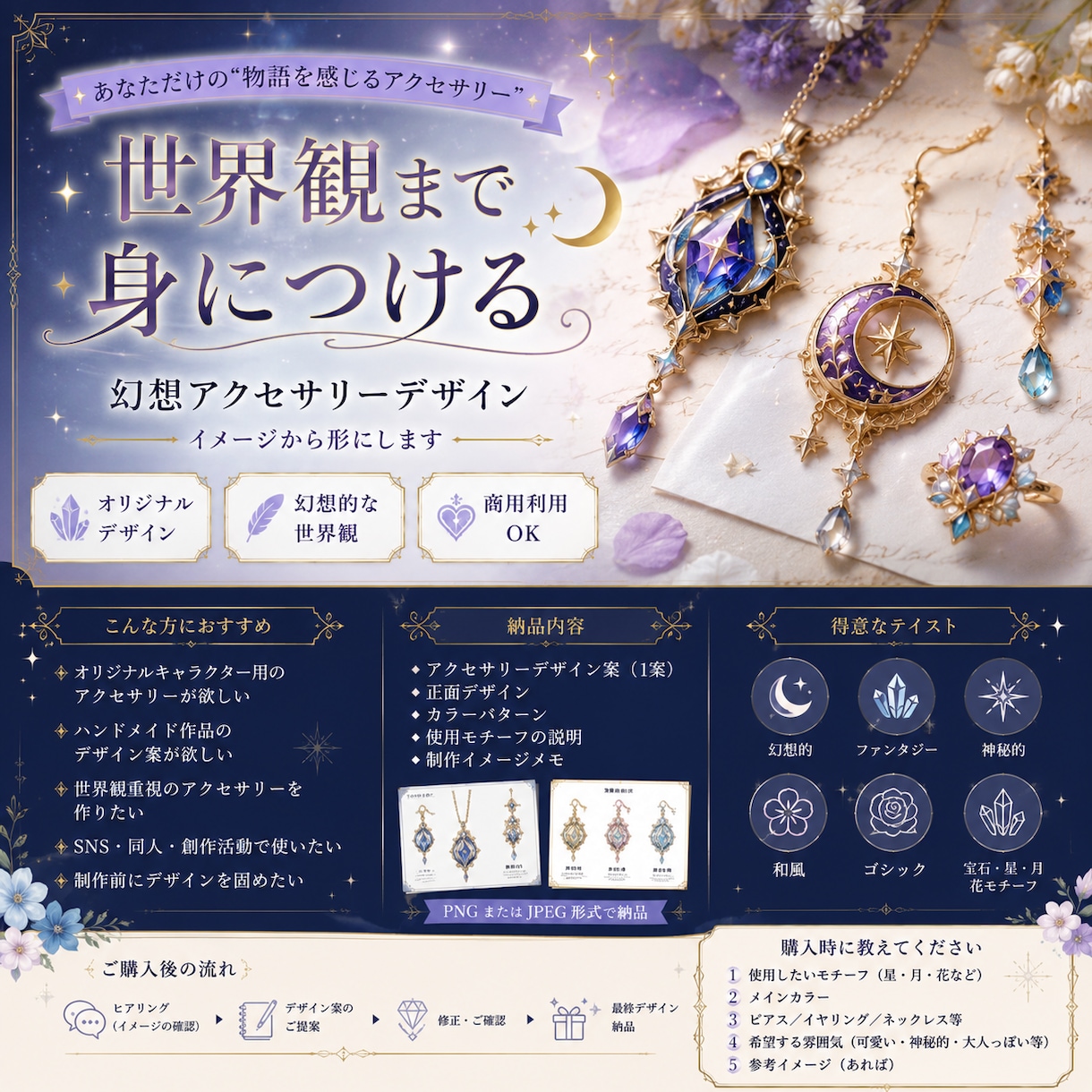 あなただけのアクセサリーをデザインします “世界観”まで身につけるアクセサリー イメージ1