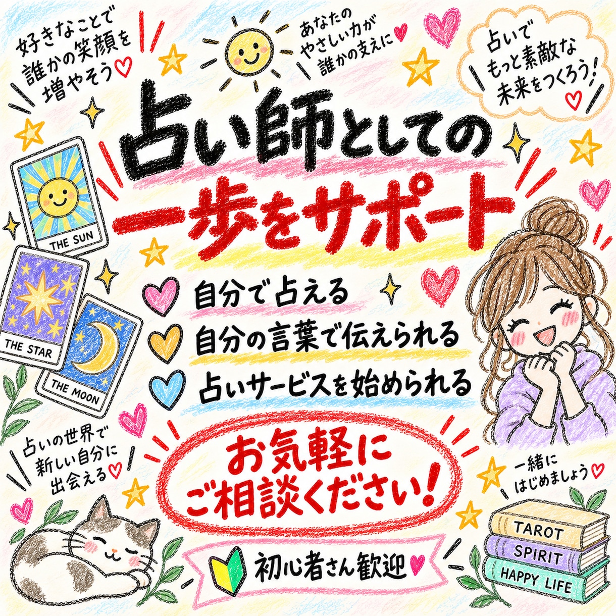 未経験から占い師になる方法をやさしく教えます タロットの基礎から鑑定文・出品までサポート！ イメージ10