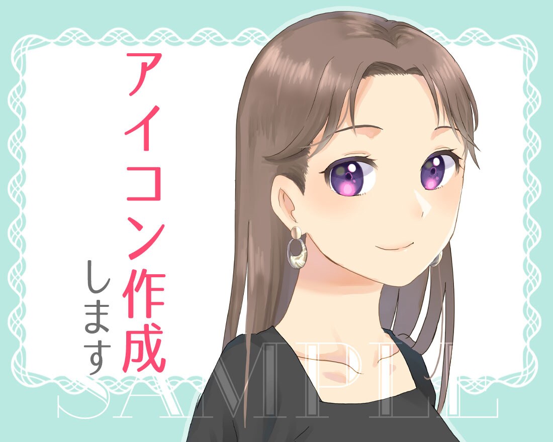 オリジナルのSNS用アイコン作成します 〇女の子のイラストが得意です〇 イメージ1