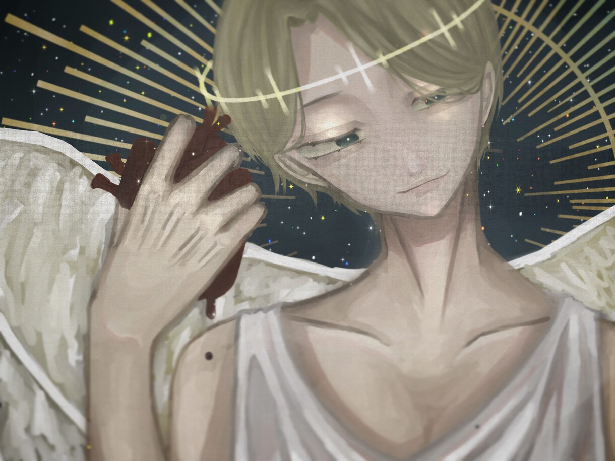 厚塗りイラスト描きます 重厚感がある中性的な少年・少女の絵が得意です。 イメージ1