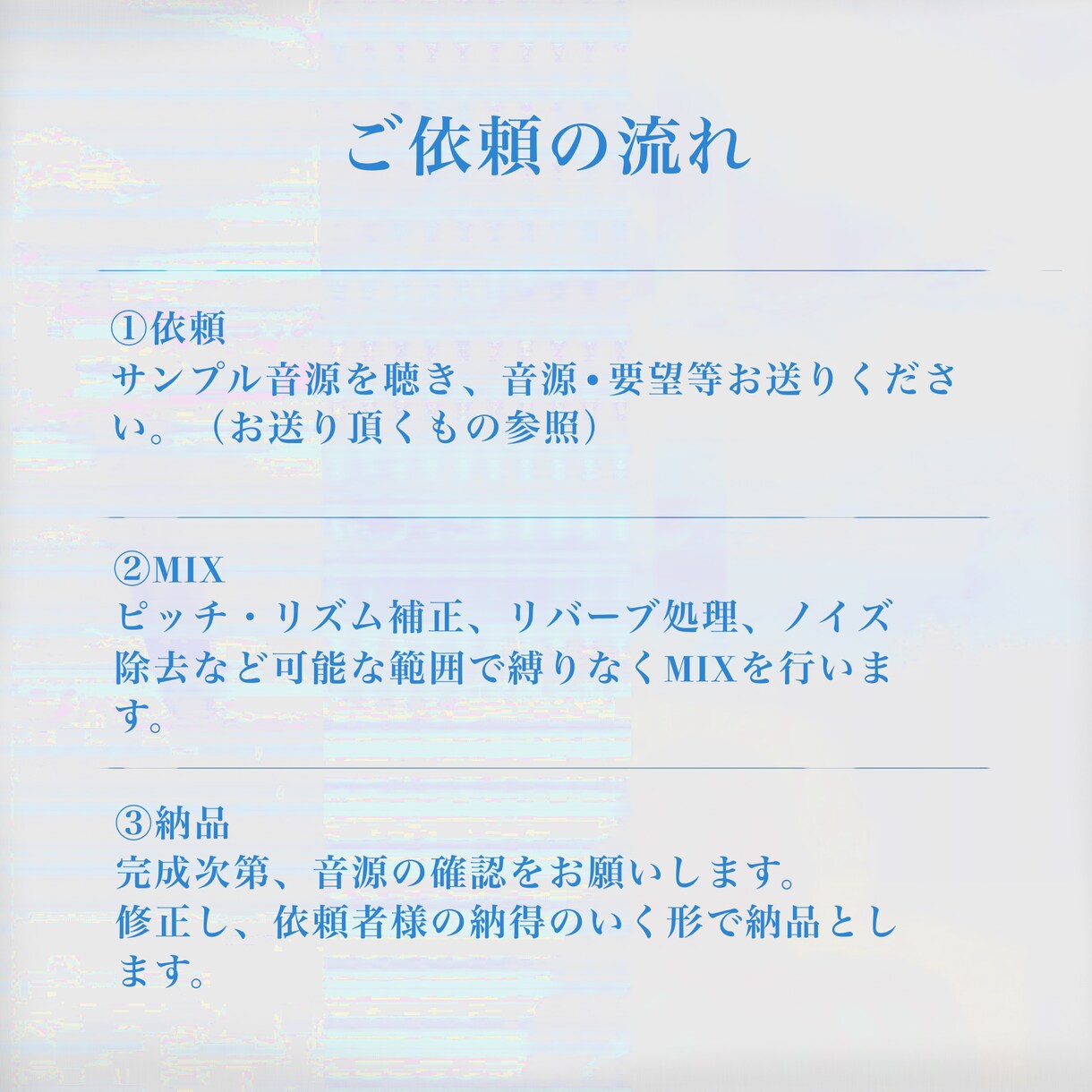 歌ってみた。ボーカルのMIX/マスタリングます 修正無制限・豊富なエフェクトで理想の作品を♬ イメージ2
